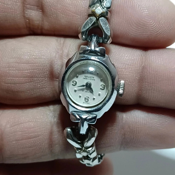 RARE Vintage Gruen Precision Mechanical Wind Up 17 Jewels Watch Wristwatch - Picture 3 of 7